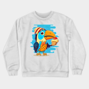 Toucan & Cupcake Crewneck Sweatshirt